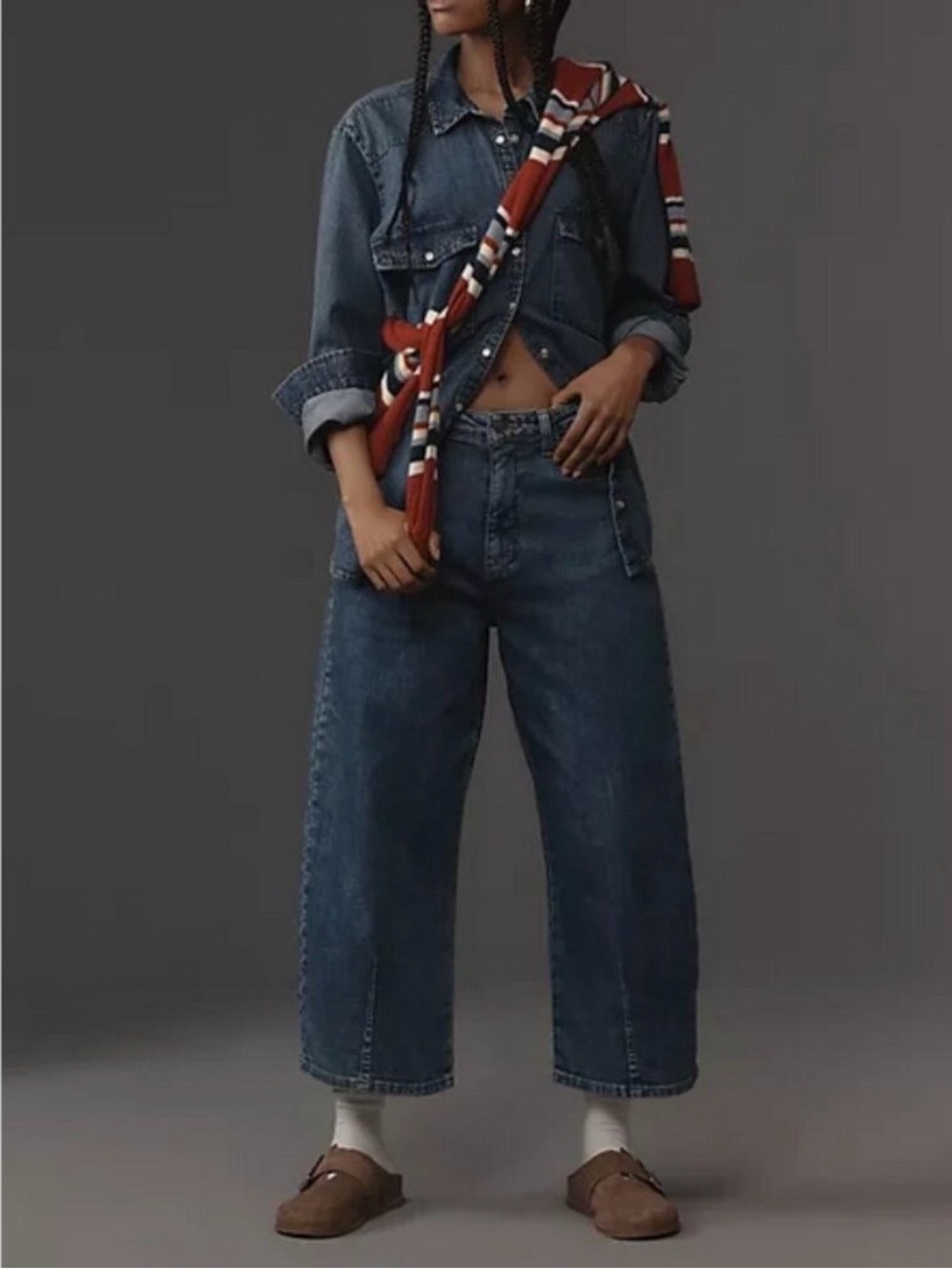Anthropologie Pilcro The Kenna Heritage Barrel Jeans, Size 25